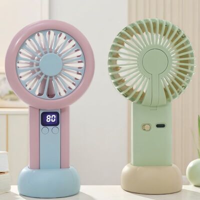 OEM Mini Ventilatore Portatile Ricaricabile Tramite Usb Con Display Digitale – 99 Velocità, Rosa E Blu – Modello Lsw OEM Mini Ventilatore Portatile Ricaricabile Tramite Usb Con Display Digitale – 99 Velocità, Rosa E Blu – Modello Lsw