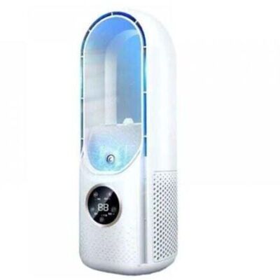 OEM Ventilatore Elettrico Portatile, Senza Pale, 6 Velocità, Funzione Condizionatore, Timer, Silenzioso, Bianco OEM Ventilatore Elettrico Portatile, Senza Pale, 6 Velocità, Funzione Condizionatore, Timer, Silenzioso, Bianco