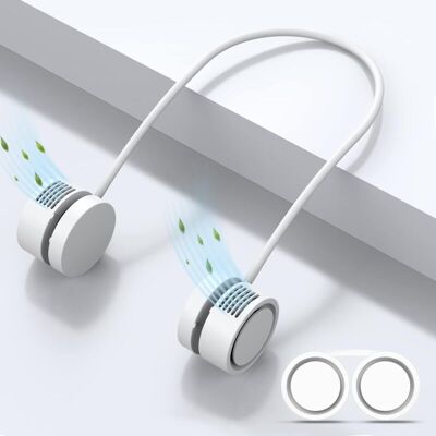 OEM Ventilatore Da Collo Portatile, 3 Velocità, Ricaricabile Tramite Usb Con Direzione Del Vento Regolabile A 720°, Ventilatore Portatile Senza Pale - Crezuo OEM Ventilatore Da Collo Portatile, 3 Velocità, Ricaricabile Tramite Usb Con Direzione Del Vento Regolabile A 720°, Ventilatore Portatile Senza Pale - Crezuo