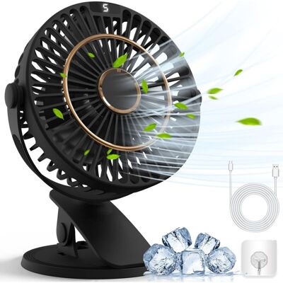 OEM Mini Ventilatore Compatto Con Morsetto, Ventilatore Da Tavolo, Connessione Usb, Funzionamento Silenzioso A Batteria, 5 Velocità, Rotazione A 720°, Mini Ventilatore Portatile Per Casa, Ufficio, Esterni OEM Mini Ventilatore Compatto Con Morsetto, Ventilatore Da Tavolo, Connessione Usb, Funzionamento Silenzioso A Batteria, 5 Velocità, Rotazione A 720°, Mini Ventilatore Portatile Per Casa, Ufficio, Esterni