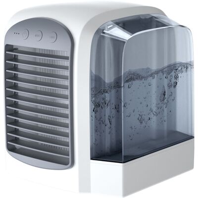 OEM Ventilatore Condizionatore Portatile, Mini Condizionatore Evaporativo Da 380 Ml Con Luce A 7 Colori, Condizionatore Personale A 3 Velocità, Raffrescatore D'Aria (grigio) OEM Ventilatore Condizionatore Portatile, Mini Condizionatore Evaporativo Da 380 Ml Con Luce A 7 Colori, Condizionatore Personale A 3 Velocità, Raffrescatore D'Aria (grigio)