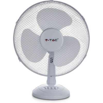 V-TAC VT-4012-3 Ventilatore da Scrivania Oscillante - 40W, 12" - Bianco V-TAC VT-4012-3 Ventilatore da Scrivania Oscillante - 40W, 12" - Bianco