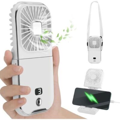 OEM Ventilatore Portatile Bianco Ultra Silenzioso A 4 Velocità, Regolabile A 180°, Ricaricabile Tramite Usb: Ideale Per Viaggi E Uso Esterno. OEM Ventilatore Portatile Bianco Ultra Silenzioso A 4 Velocità, Regolabile A 180°, Ricaricabile Tramite Usb: Ideale Per Viaggi E Uso Esterno.