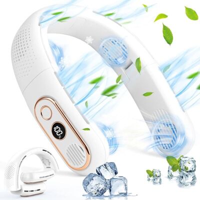 OEM Ventilatore Da Collo Pieghevole, Ventilatore Portatile Da Collo Con Batteria Da 4000 Mah, 3 Velocità, Display A Led E Porta Usb Per Casa, Ufficio, Viaggi E Sport - Crezuo OEM Ventilatore Da Collo Pieghevole, Ventilatore Portatile Da Collo Con Batteria Da 4000 Mah, 3 Velocità, Display A Led E Porta Usb Per Casa, Ufficio, Viaggi E Sport - Crezuo
