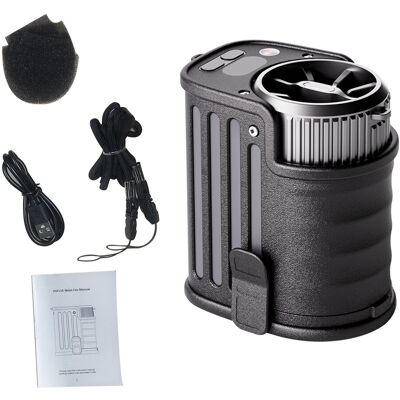 OEM Ventilatore Portatile Con Clip, Autonomia Della Batteria Di 20 Ore, 5 Velocità, Luce Led (per Collo O Scrivania) OEM Ventilatore Portatile Con Clip, Autonomia Della Batteria Di 20 Ore, 5 Velocità, Luce Led (per Collo O Scrivania)