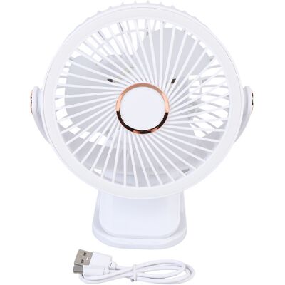 OEM Ventilatore Da Tavolo Compatto Con Clip, 5 Velocità, 3 Livelli Di Luminosità, Rotazione A 720°, Ricaricabile, Luce Bianca. OEM Ventilatore Da Tavolo Compatto Con Clip, 5 Velocità, 3 Livelli Di Luminosità, Rotazione A 720°, Ricaricabile, Luce Bianca.