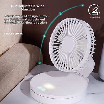 OEM Mini Ventilatore Da Scrivania Ricaricabile Usb Da 1200 Mah Con Luce Notturna, Portatile E Silenzioso Per Casa E Ufficio - Altro OEM Mini Ventilatore Da Scrivania Ricaricabile Usb Da 1200 Mah Con Luce Notturna, Portatile E Silenzioso Per Casa E Ufficio - Altro