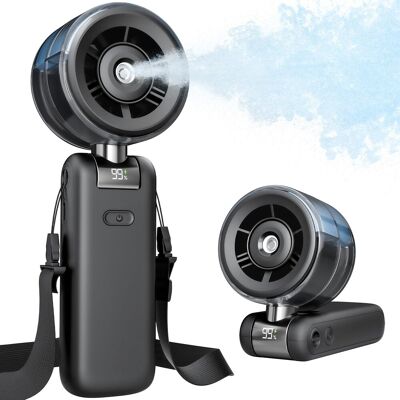 OEM Ventilatore Nebulizzatore Portatile – Ventilatore Turbo Portatile, Nebulizzatore D'Acqua, Batteria Ricaricabile Da 4000 Mah, 5 Velocità, Regalo Ideale Per Le Donne, Perfetto Per I Viaggi, Nero OEM Ventilatore Nebulizzatore Portatile – Ventilatore Turbo Portatile, Nebulizzatore D'Acqua, Batteria Ricaricabile Da 4000 Mah, 5 Velocità, Regalo Ideale Per Le Donne, Perfetto Per I Viaggi, Nero