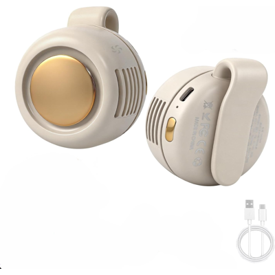 OEM Mini Ventilatore Portatile A Ciclone, Senza Pale, Con Clip, Colore Bianco, Modello Mf019 OEM Mini Ventilatore Portatile A Ciclone, Senza Pale, Con Clip, Colore Bianco, Modello Mf019