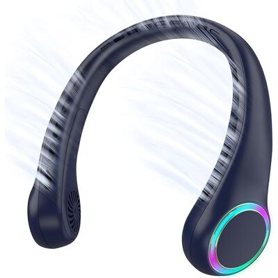 OEM Ventilatore Da Collo Portatile Ricaricabile Tramite Usb, Silenzioso E Appendibile Per Lo Sport, Con Luci Colorate, Piccolo Ventilatore Senza Pale OEM Ventilatore Da Collo Portatile Ricaricabile Tramite Usb, Silenzioso E Appendibile Per Lo Sport, Con Luci Colorate, Piccolo Ventilatore Senza Pale