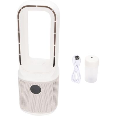 OEM Ventilatore Da Tavolo Senza Pale Con Umidificatore, 9 Velocità, Nebulizzazione Silenziosa, Oscillazione, Piccolo Ventilatore Turbo Rinfrescante Con Luce Notturna E Timer Per Casa E Ufficio OEM Ventilatore Da Tavolo Senza Pale Con Umidificatore, 9 Velocità, Nebulizzazione Silenziosa, Oscillazione, Piccolo Ventilatore Turbo Rinfrescante Con Luce Notturna E Timer Per Casa E Ufficio