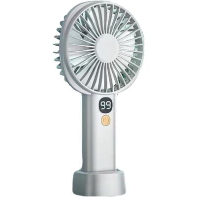 OEM Ventilatore Portatile Bianco, Compatto E Pratico, Ricaricabile, Potente, Con 5 Velocità, Indicatore Del Livello Della Batteria E Base Da Tavolo -crezuo OEM Ventilatore Portatile Bianco, Compatto E Pratico, Ricaricabile, Potente, Con 5 Velocità, Indicatore Del Livello Della Batteria E Base Da Tavolo -crezuo