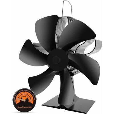 OEM Ventilatore A 6 Pale Per Legna Con Termometro, Ventilatore Per Camino A Energia Termica Per Stufa A Legna/camino/ga OEM Ventilatore A 6 Pale Per Legna Con Termometro, Ventilatore Per Camino A Energia Termica Per Stufa A Legna/camino/ga