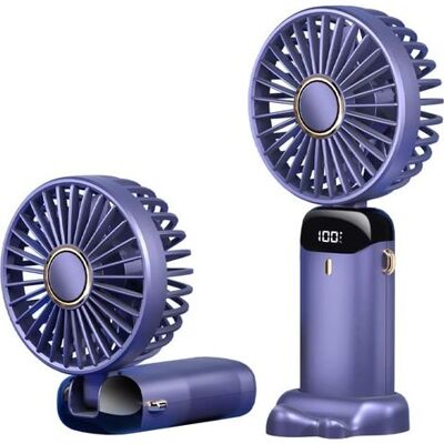 OEM Ventilatore Portatile Con Display A Led, 5 Velocità, Batteria Da 5000 Mah, Angolo Regolabile A 90 Gradi, Ventilatore Da Tavolo, Ventilatore A Mano (viola) OEM Ventilatore Portatile Con Display A Led, 5 Velocità, Batteria Da 5000 Mah, Angolo Regolabile A 90 Gradi, Ventilatore Da Tavolo, Ventilatore A Mano (viola)