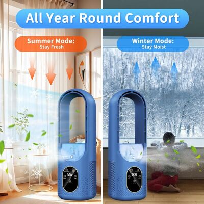 OEM Condizionatore D'Aria Portatile 3 In 1 Con 6 Velocità Regolabili - Mini Raffrescatore D'Aria Per Camera Da Letto E Ufficio - Funzione Luce Notturna A 7 Colori - Timer Da 1 A 6 Ore - Ideale Per L'Estat OEM Condizionatore D'Aria Portatile 3 In 1 Con 6 Velocità Regolabili - Mini Raffrescatore D'Aria Per Camera Da Letto E Ufficio - Funzione Luce Notturna A 7 Colori - Timer Da 1 A 6 Ore - Ideale Per L'Estat