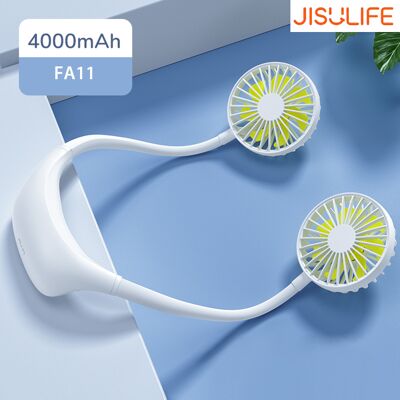 OEM Ventilatore Da Collo Portatile Jisulife, 3 Velocità, 2 Testine, Rotazione A 360°, Led, Batteria Ricaricabile Tramite Usb (fascia Da Collo) OEM Ventilatore Da Collo Portatile Jisulife, 3 Velocità, 2 Testine, Rotazione A 360°, Led, Batteria Ricaricabile Tramite Usb (fascia Da Collo)