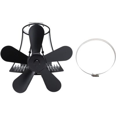 OEM Ventilatore Da Parete Magnetico A 5 Pale Crezuo, Funzionamento Silenzioso, Per Stufa A Legna E Bruciatore A Ceppi, Colore Nero.-crezuo OEM Ventilatore Da Parete Magnetico A 5 Pale Crezuo, Funzionamento Silenzioso, Per Stufa A Legna E Bruciatore A Ceppi, Colore Nero.-crezuo