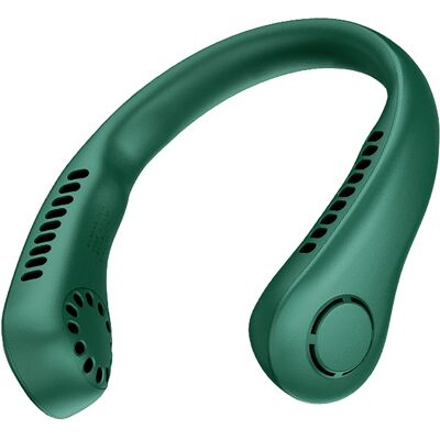 OEM Ventilatore Da Collo Compatto E Senza Pale, Ideale Per Studenti Sportivi, Ricaricabile Tramite Usb, Realizzato In Abs Verde E Silicone Regolabile. OEM Ventilatore Da Collo Compatto E Senza Pale, Ideale Per Studenti Sportivi, Ricaricabile Tramite Usb, Realizzato In Abs Verde E Silicone Regolabile.