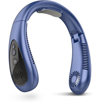 OEM Ventilatore Da Collo Con Flusso D'Aria Rinfrescante, Batteria Ricaricabile Usb Da 5000 Mah, 3 Velocità, Senza Pale (blu Scuro) OEM Ventilatore Da Collo Con Flusso D'Aria Rinfrescante, Batteria Ricaricabile Usb Da 5000 Mah, 3 Velocità, Senza Pale (blu Scuro)