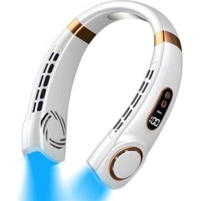 OEM Ventilatore Da Collo Portatile A Led, 5 Velocità Regolabili, Ricaricabile Tramite Usb, Per Donne, Campeggio, Viaggi, Uso Esterno, Bianco OEM Ventilatore Da Collo Portatile A Led, 5 Velocità Regolabili, Ricaricabile Tramite Usb, Per Donne, Campeggio, Viaggi, Uso Esterno, Bianco