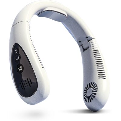 OEM Ventilatore Da Collo, Flusso D'Aria Rinfrescante, Batteria Da 5000 Mah, 3 Velocità, Design Senza Pale (bianco) OEM Ventilatore Da Collo, Flusso D'Aria Rinfrescante, Batteria Da 5000 Mah, 3 Velocità, Design Senza Pale (bianco)