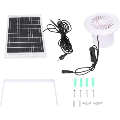 OEM Ventilatore Di Scarico Solare Da 6 W, Pannello Solare In Silicio Monocristallino, Kit Ventilatore Rotondo Per Ricoveri Per Animali, Pollai O Serre. OEM Ventilatore Di Scarico Solare Da 6 W, Pannello Solare In Silicio Monocristallino, Kit Ventilatore Rotondo Per Ricoveri Per Animali, Pollai O Serre.