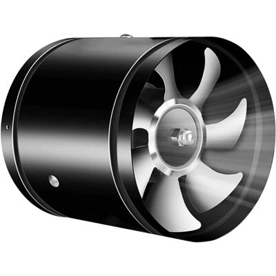 OEM Ventilatore Di Scarico Bidirezionale, Mini Ventilatore Di Scarico, Diametro 195 Mm, Lunghezza 150 Mm, Nero OEM Ventilatore Di Scarico Bidirezionale, Mini Ventilatore Di Scarico, Diametro 195 Mm, Lunghezza 150 Mm, Nero