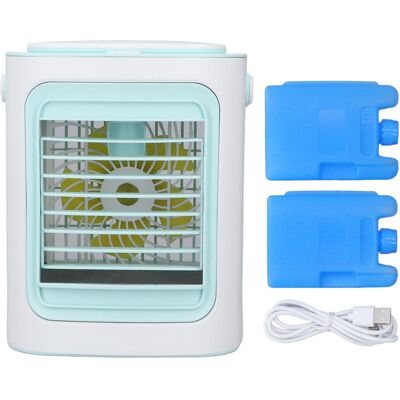 YOTOWN Raffrescatore D'Aria Da Tavolo – 3 Velocità Regolabili – Flusso D'Aria Potente – Ricarica Usb – Umidificazione – Per La Casa YOTOWN Raffrescatore D'Aria Da Tavolo – 3 Velocità Regolabili – Flusso D'Aria Potente – Ricarica Usb – Umidificazione – Per La Casa