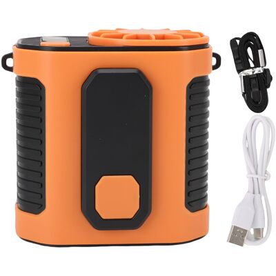 OEM Ventilatore Da Cintura Con Luce Led, Ricaricabile Tramite Usb, Portatile E Rinfrescante, Ideale Per Viaggi, Lavoro E Giardinaggio All'aperto. 10 Velocità Di Ventilazione. Colore Arancione. OEM Ventilatore Da Cintura Con Luce Led, Ricaricabile Tramite Usb, Portatile E Rinfrescante, Ideale Per Viaggi, Lavoro E Giardinaggio All'aperto. 10 Velocità Di Ventilazione. Colore Arancione.