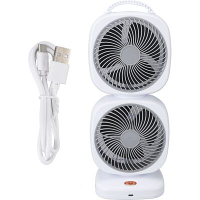 OEM Ventilatore A Torre A Doppio Strato, 5 Velocità, Ricaricabile, Portatile, Piccolo Ventilatore Da Tavolo Oscillante Per Casa, Campeggio E Ufficio (grigio) OEM Ventilatore A Torre A Doppio Strato, 5 Velocità, Ricaricabile, Portatile, Piccolo Ventilatore Da Tavolo Oscillante Per Casa, Campeggio E Ufficio (grigio)