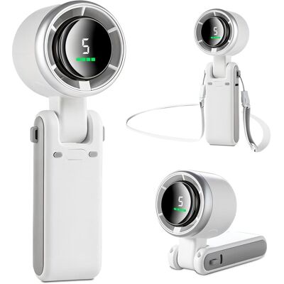 Neptune Mertturm Mini Ventilatore Turbo 3 In 1 (12 Ore Di Standby), Piccolo E Portatile, Con 5 Velocità Del Vento Super Potenti, Motore Brushless E Batteria Ricaricabile Per Uso Esterno Neptune Mertturm Mini Ventilatore Turbo 3 In 1 (12 Ore Di Standby), Piccolo E Portatile, Con 5 Velocità Del Vento Super Potenti, Motore Brushless E Batteria Ricaricabile Per Uso Esterno