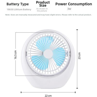 OEM Mini Ventilatore Silenzioso Ricaricabile Tramite Usb Per Scrivania, Bianco - Altro OEM Mini Ventilatore Silenzioso Ricaricabile Tramite Usb Per Scrivania, Bianco - Altro