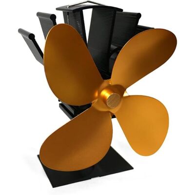 OEM Ventilatore Per Stufa A Legna Hot Blast A 4 Pale, Risparmio Di Carburante, Riscaldamento Ecologico (oro) -crezuo OEM Ventilatore Per Stufa A Legna Hot Blast A 4 Pale, Risparmio Di Carburante, Riscaldamento Ecologico (oro) -crezuo