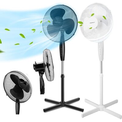 AIGOSTAR Daisy O Molly Ventilatore Potente 40 Watt Piantana Oscillazione A 80° In 2 Colori Colore Bianco Mod. Daisy AIGOSTAR Daisy O Molly Ventilatore Potente 40 Watt Piantana Oscillazione A 80° In 2 Colori Colore Bianco Mod. Daisy