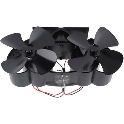 OEM Ventilatore Da Cucina A 4 Pale In Alluminio, Alimentato A Calore, Con Spina A Doppia Testa Per La Sostituzione - Nero -crezuo OEM Ventilatore Da Cucina A 4 Pale In Alluminio, Alimentato A Calore, Con Spina A Doppia Testa Per La Sostituzione - Nero -crezuo