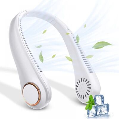 OEM Ventilatore Da Collo Portatile Senza Pale, Ricaricabile Tramite Usb, Regolabile A 360°. OEM Ventilatore Da Collo Portatile Senza Pale, Ricaricabile Tramite Usb, Regolabile A 360°.