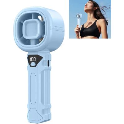 OEM Ventilatore Da Tavolo, Ventilatore Portatile, Mini Ventilatore Con Display Digitale, Batteria Da 3000 Mah, 3 Velocità Del Vento, Adatto Per Viaggi All'aperto E Uso Domestico, Blu. OEM Ventilatore Da Tavolo, Ventilatore Portatile, Mini Ventilatore Con Display Digitale, Batteria Da 3000 Mah, 3 Velocità Del Vento, Adatto Per Viaggi All'aperto E Uso Domestico, Blu.