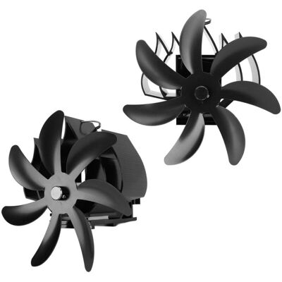 OEM Ventilatore A Parete Per Stufe A Legna, 7 Pale, Lega Di Alluminio, Silenzioso, Azionato Dal Calore, Con Anello Di Fissaggio, Per Casa, Riscaldamento A Legna E Campeggio (nero). -crezuo OEM Ventilatore A Parete Per Stufe A Legna, 7 Pale, Lega Di Alluminio, Silenzioso, Azionato Dal Calore, Con Anello Di Fissaggio, Per Casa, Riscaldamento A Legna E Campeggio (nero). -crezuo