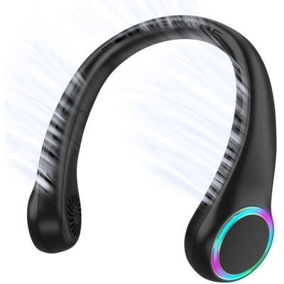 OEM Ventilatore Da Collo Portatile Ricaricabile Tramite Usb, Silenzioso E Appendibile Per Lo Sport, Con Luci Colorate, Piccolo Ventilatore Senza Pale OEM Ventilatore Da Collo Portatile Ricaricabile Tramite Usb, Silenzioso E Appendibile Per Lo Sport, Con Luci Colorate, Piccolo Ventilatore Senza Pale