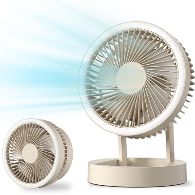 OEM Ventilatore A Piantana Pieghevole E Oscillante Con 3 Velocità, Gancio, Luce Notturna E Luce Sos (batteria Ricaricabile) OEM Ventilatore A Piantana Pieghevole E Oscillante Con 3 Velocità, Gancio, Luce Notturna E Luce Sos (batteria Ricaricabile)