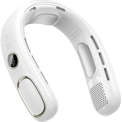 OEM Ventilatore Da Collo Portatile Senza Pale, Da Appendere - Mini Ventilatore Per Aria Condizionata Ricaricabile Tramite Usb, Bianco OEM Ventilatore Da Collo Portatile Senza Pale, Da Appendere - Mini Ventilatore Per Aria Condizionata Ricaricabile Tramite Usb, Bianco