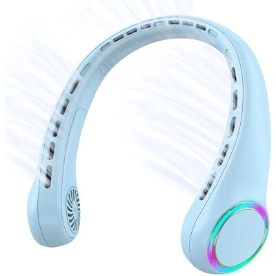 OEM Ventilatore Da Collo Portatile Ricaricabile Tramite Usb, Silenzioso E Appendibile Per Lo Sport, Con Luci Colorate, Piccolo Ventilatore Senza Pale OEM Ventilatore Da Collo Portatile Ricaricabile Tramite Usb, Silenzioso E Appendibile Per Lo Sport, Con Luci Colorate, Piccolo Ventilatore Senza Pale