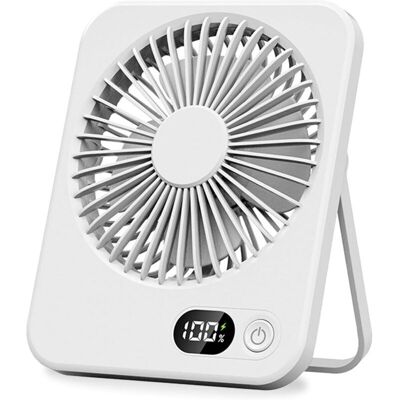 OEM Mini Ventilatore Da Tavolo Silenzioso, Inclinabile A 180°, Ricaricabile Tramite Usb, Ultra Sottile, Per Uso Domestico (bianco) -crezuo OEM Mini Ventilatore Da Tavolo Silenzioso, Inclinabile A 180°, Ricaricabile Tramite Usb, Ultra Sottile, Per Uso Domestico (bianco) -crezuo