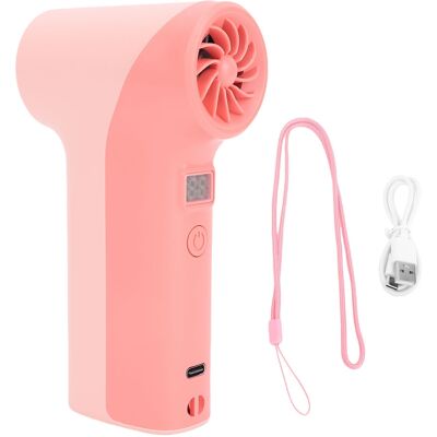 OEM Ventilatore Turbo Portatile, Alta Velocità 40.000 Giri/minuto, 5 Velocità, Ricaricabile, Con Luce Led. Roseate OEM Ventilatore Turbo Portatile, Alta Velocità 40.000 Giri/minuto, 5 Velocità, Ricaricabile, Con Luce Led. Roseate