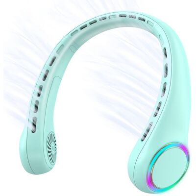 OEM Ventilatore Da Collo Portatile Ricaricabile Tramite Usb, Silenzioso E Appendibile Per Lo Sport, Con Luci Colorate, Piccolo Ventilatore Senza Pale OEM Ventilatore Da Collo Portatile Ricaricabile Tramite Usb, Silenzioso E Appendibile Per Lo Sport, Con Luci Colorate, Piccolo Ventilatore Senza Pale