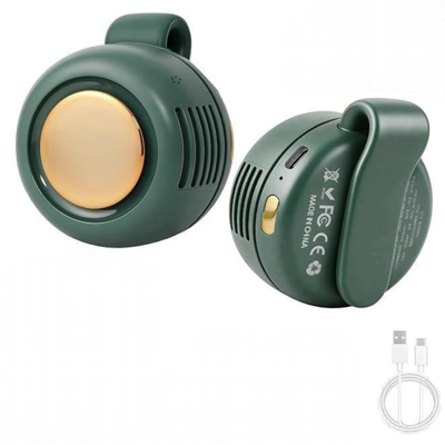 OEM Piccolo Ventilatore A Ciclone Portatile, Mini Ventilatore Senza Pale Con Clip, Verde Mf019 OEM Piccolo Ventilatore A Ciclone Portatile, Mini Ventilatore Senza Pale Con Clip, Verde Mf019
