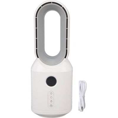 OEM Ventilatore Da Tavolo Senza Pale, 3 Velocità Del Vento, Oscillazione A 106 Gradi, Ricaricabile, Con Luce Notturna A Led, Ideale Per L'Estate. OEM Ventilatore Da Tavolo Senza Pale, 3 Velocità Del Vento, Oscillazione A 106 Gradi, Ricaricabile, Con Luce Notturna A Led, Ideale Per L'Estate.
