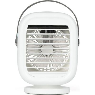 URSUS Ventilatore Condizionatore D'Aria Ricaricabile Tramite Usb Da 2000 Mah Con Rotazione A 120 Gradi, 3 Velocità, Umidificatore E Nebulizzatore Per Uso Domestico, In Ufficio E All'aperto. URSUS Ventilatore Condizionatore D'Aria Ricaricabile Tramite Usb Da 2000 Mah Con Rotazione A 120 Gradi, 3 Velocità, Umidificatore E Nebulizzatore Per Uso Domestico, In Ufficio E All'aperto.
