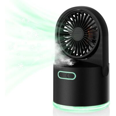 OEM Mini Ventilatore Portatile Nero Con Funzione Nebulizzatore, 4 Velocità Del Vento E Serbatoio Dell'acqua Da 300 Ml, Ideale Per Viaggi E Campeggio -crezuo OEM Mini Ventilatore Portatile Nero Con Funzione Nebulizzatore, 4 Velocità Del Vento E Serbatoio Dell'acqua Da 300 Ml, Ideale Per Viaggi E Campeggio -crezuo