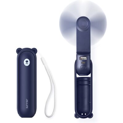 OEM Mini Ventilatore Portatile Con Funzione Power Bank E Torcia Elettrica 2000mah - Blu OEM Mini Ventilatore Portatile Con Funzione Power Bank E Torcia Elettrica 2000mah - Blu